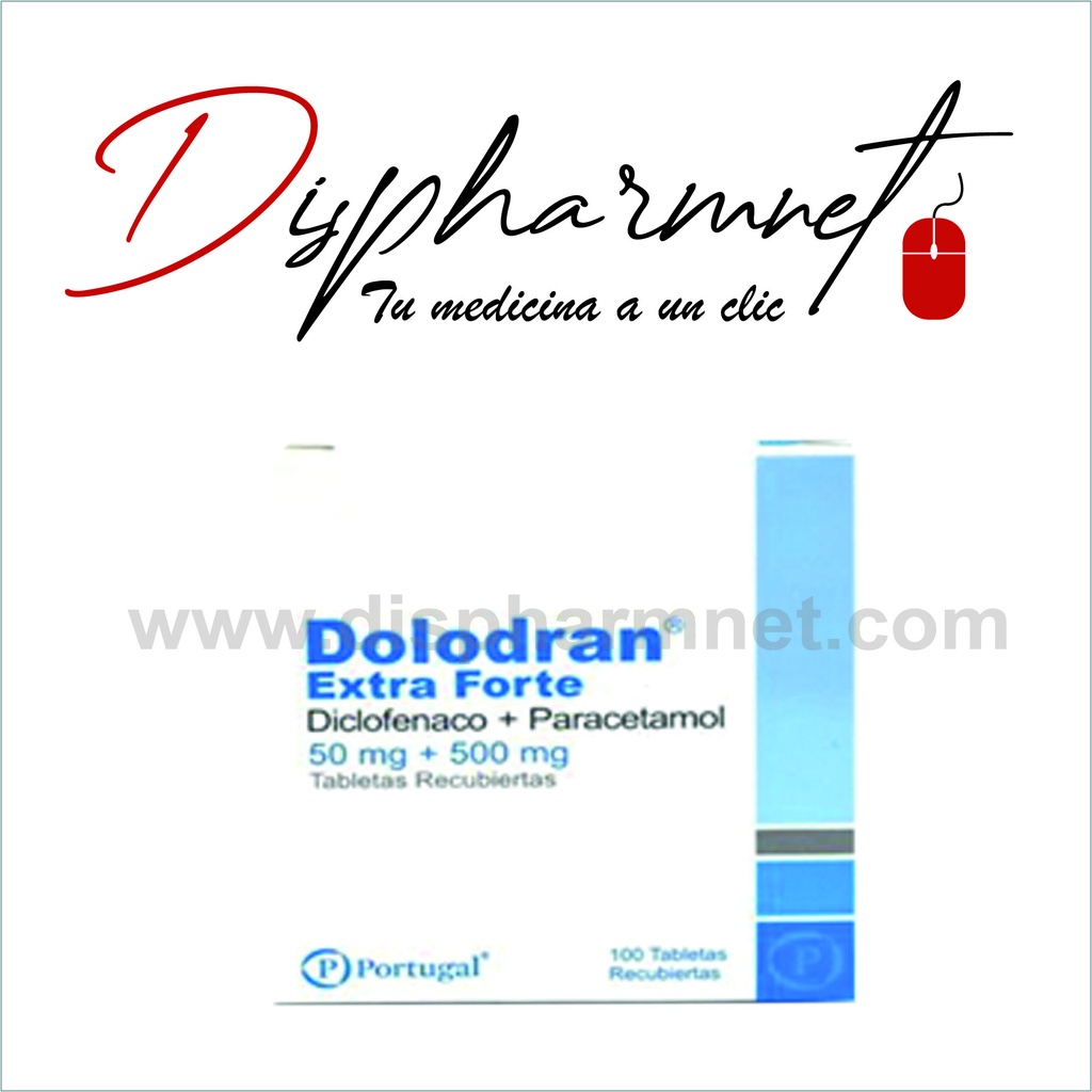 DOLODRAN EXTRA FORTE*100TABS (Diclofenaco+Paracetamol)