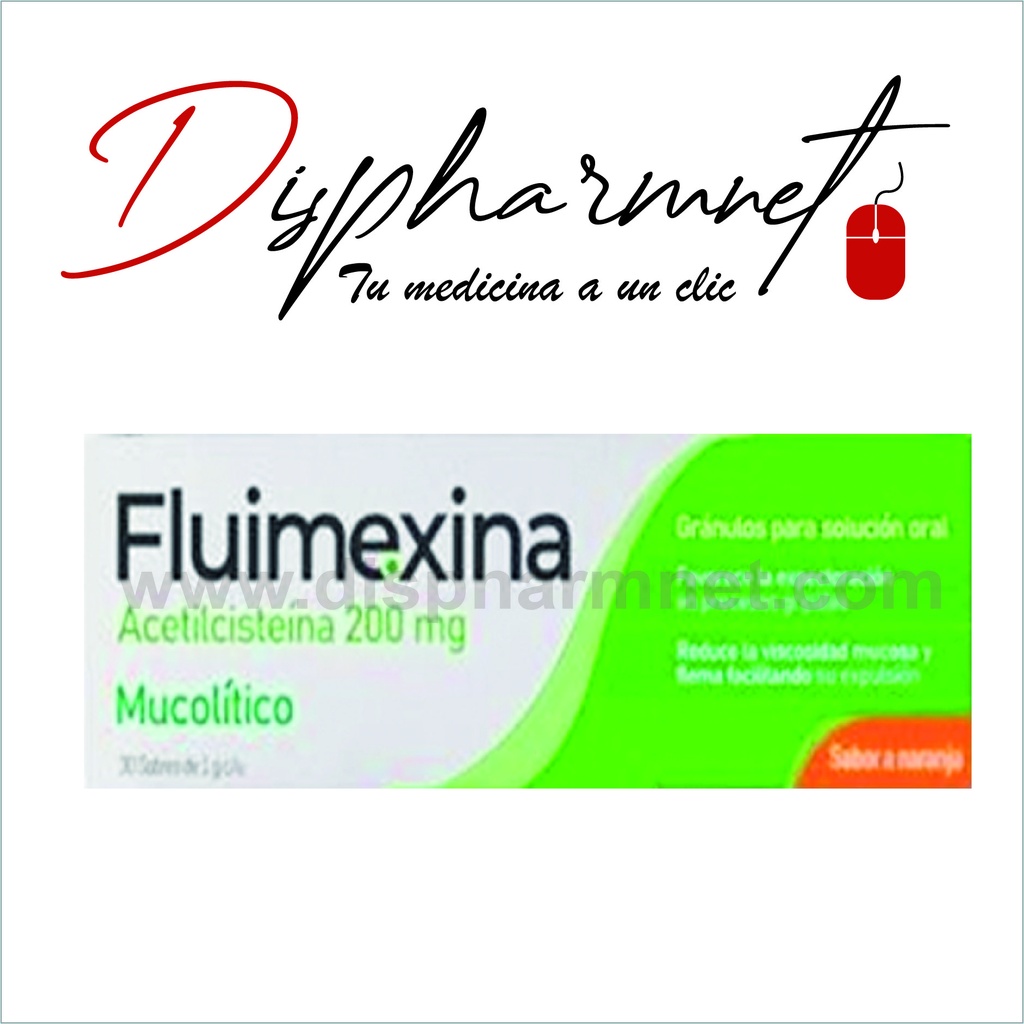 FLUIMEXINA 200MGX30 SOBX1G (ACETILSISTEINA)