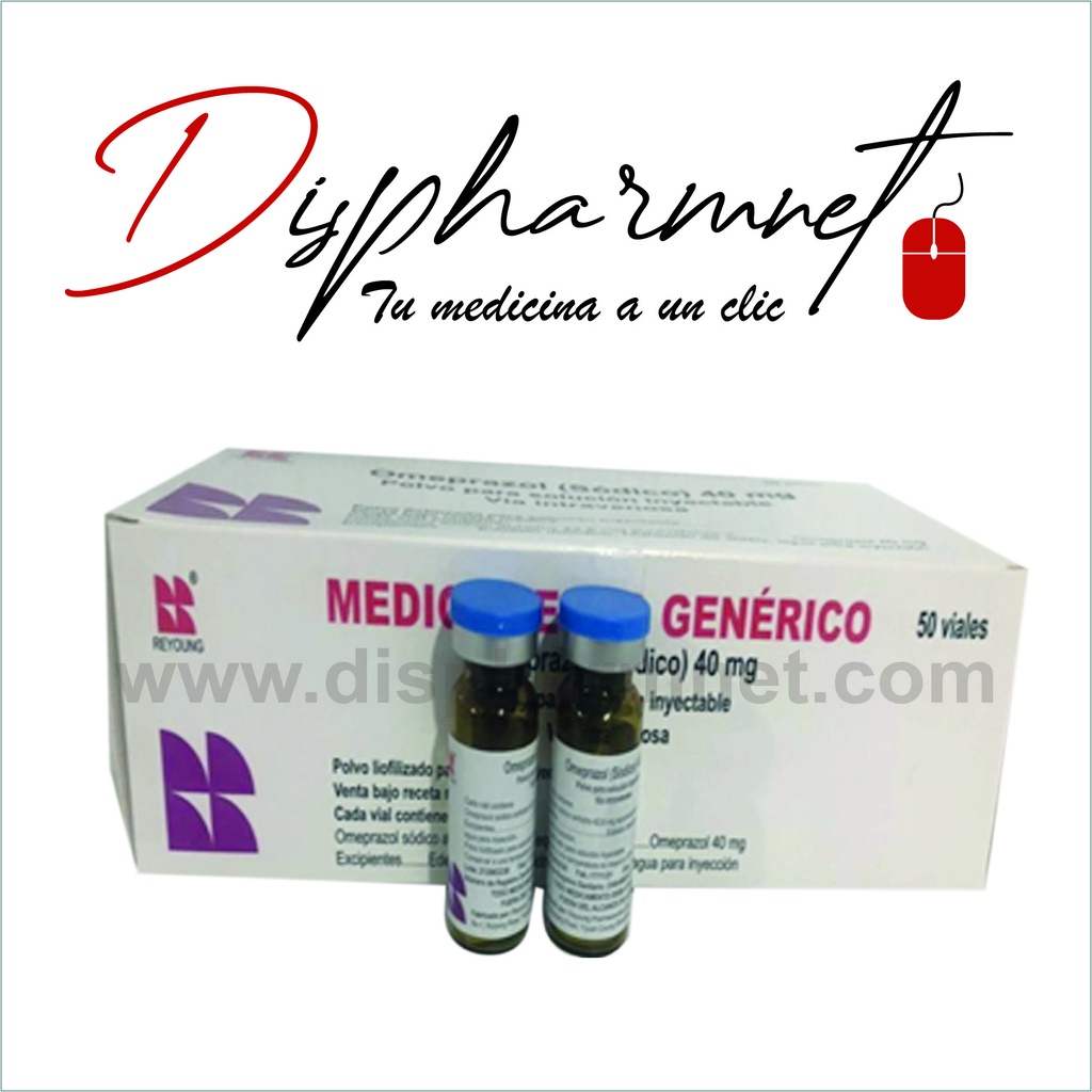 OMEPRAZOL 40MG INY(REYOUNG) X 50 VIALES